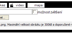 Pole pro vložení obrázku